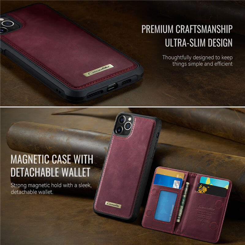 CaseMe iPhone 11 Pro Max 2-in-1 Detachable Magnetic Wallet Case