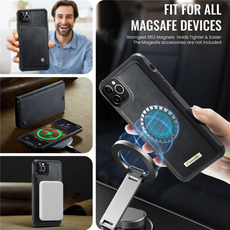CaseMe iPhone 11 Pro 2-in-1 Magnetic Wallet Case