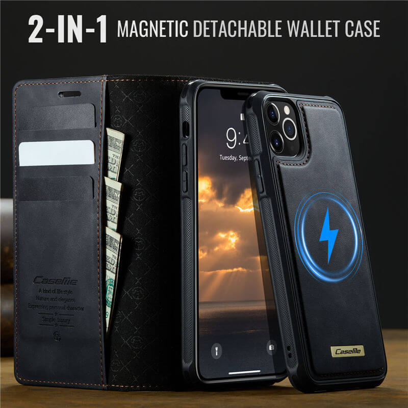CaseMe iPhone 11 Pro 2-in-1 Magnetic Wallet Case