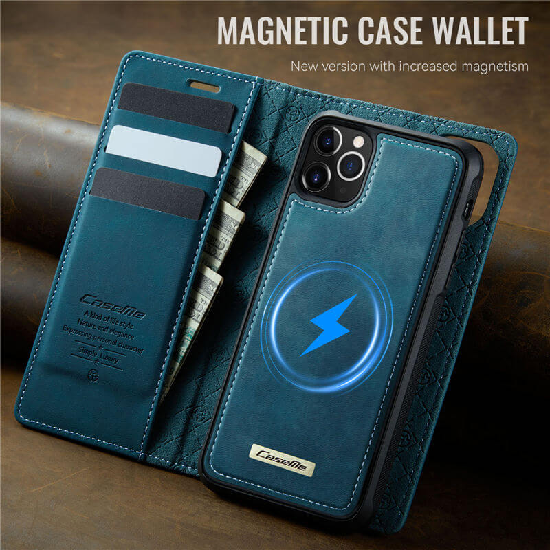 CaseMe iPhone 12/12 Pro 2-in-1 Magnetic Wallet Case