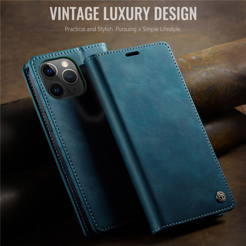CaseMe iPhone 11 Pro Magnetic Wallet Case with RFID Blocking