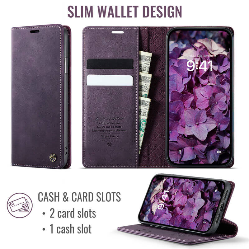 CaseMe iPhone 11 Pro Magnetic Wallet Case with RFID Blocking