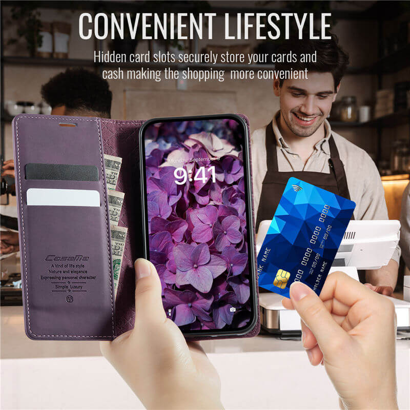 CaseMe iPhone 11 Pro Magnetic Wallet Case with RFID Blocking