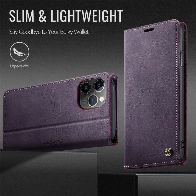 CaseMe iPhone 11 Pro Magnetic Wallet Case with RFID Blocking
