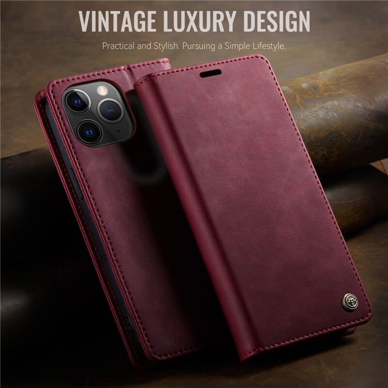 CaseMe iPhone 11 Pro Max Magnetic Wallet Case with RFID Blocking