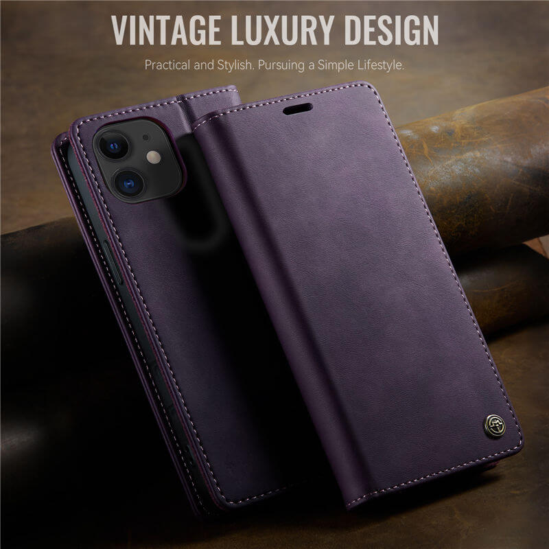 CaseMe iPhone 11 Magnetic Wallet Case with RFID Blocking