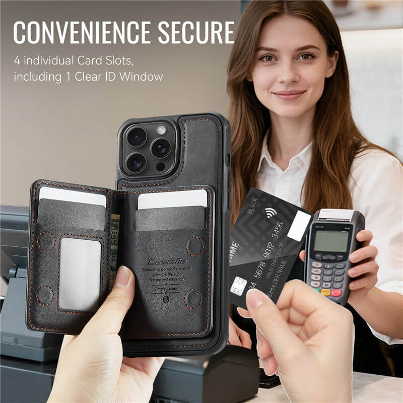 CaseMe iPhone 13 Pro 2-in-1 Detachable Magnetic Wallet Case