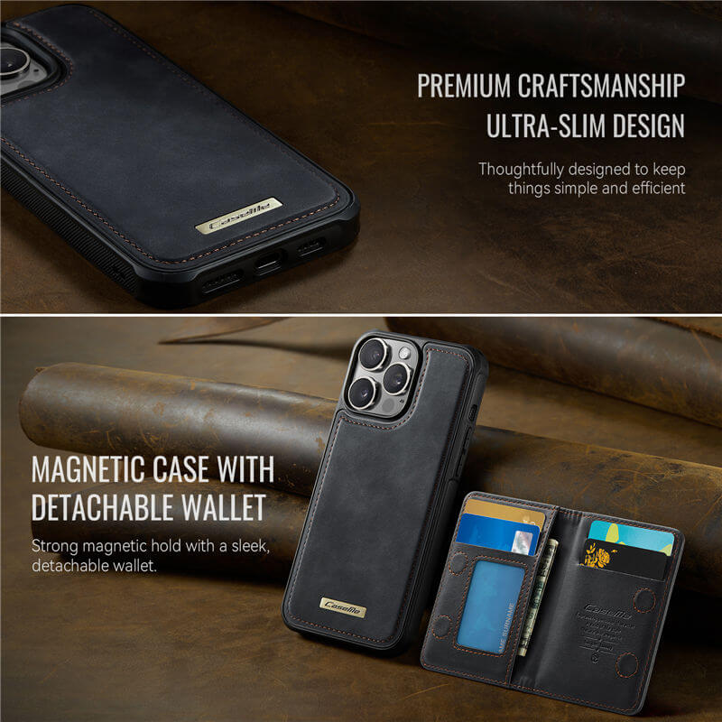CaseMe iPhone 13 Pro 2-in-1 Detachable Magnetic Wallet Case