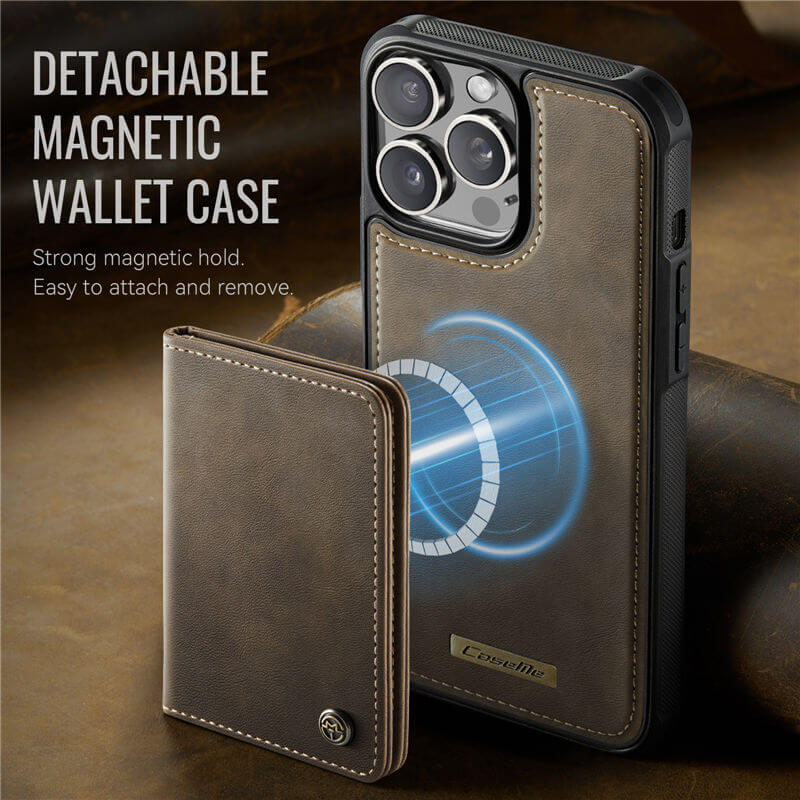 CaseMe iPhone 13 Pro 2-in-1 Detachable Magnetic Wallet Case