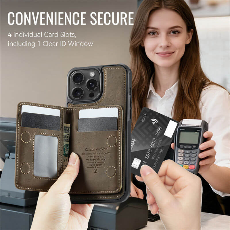 CaseMe iPhone 13 Pro 2-in-1 Detachable Magnetic Wallet Case