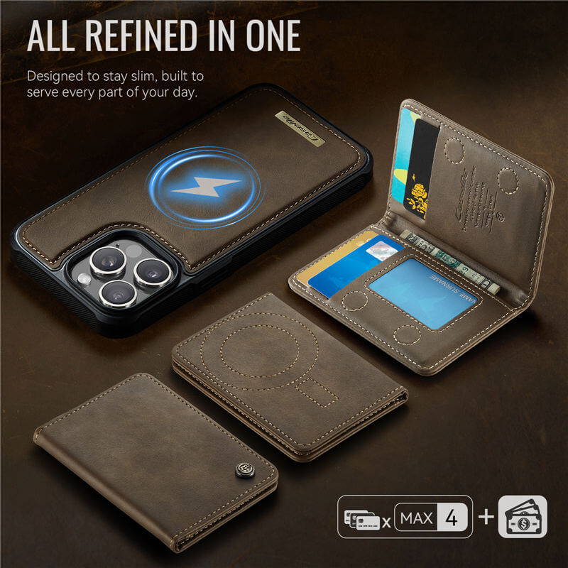 CaseMe iPhone 13 Pro 2-in-1 Detachable Magnetic Wallet Case