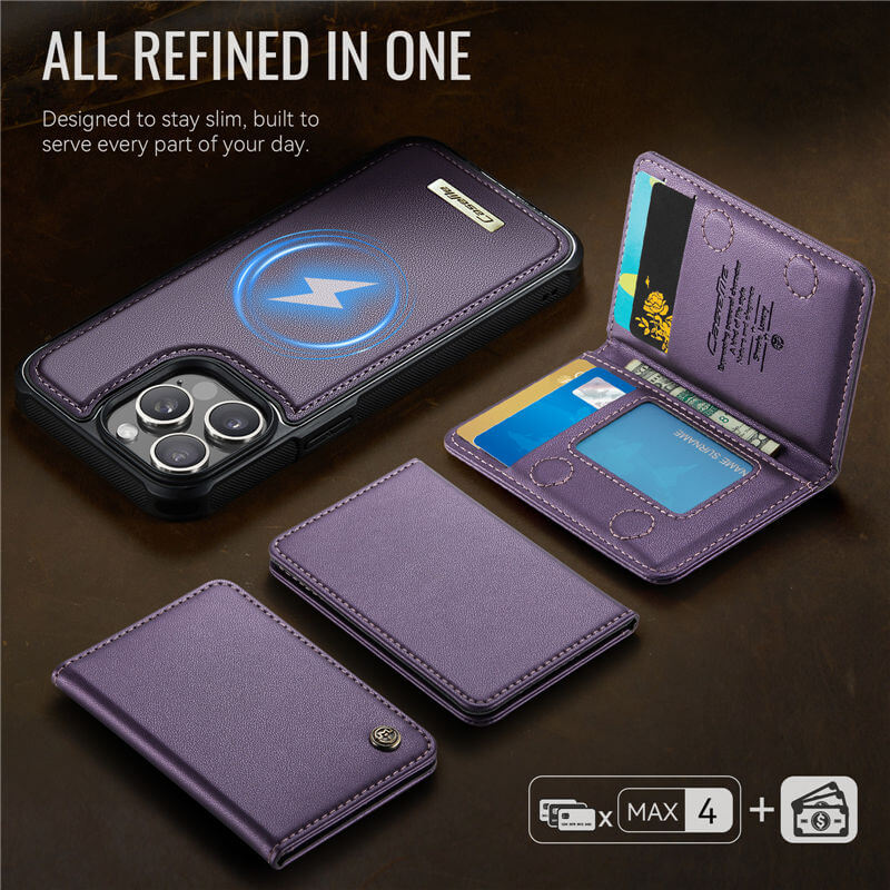 CaseMe iPhone 13 Pro 2-in-1 Detachable Magnetic Wallet Case