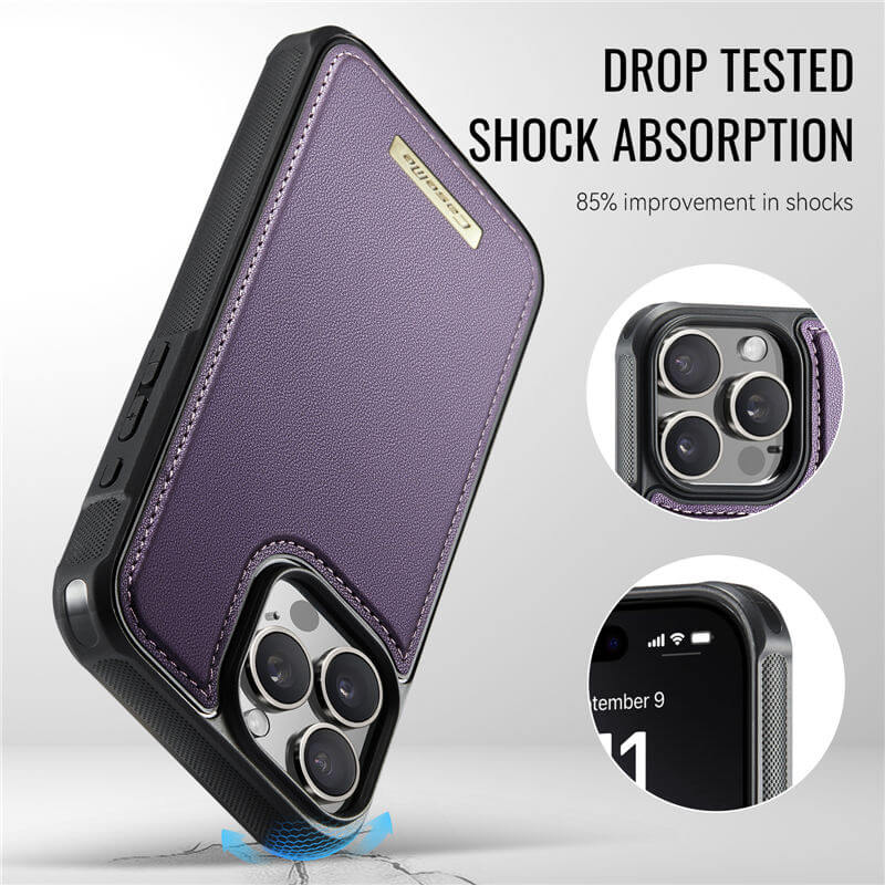 CaseMe iPhone 13 Pro 2-in-1 Detachable Magnetic Wallet Case