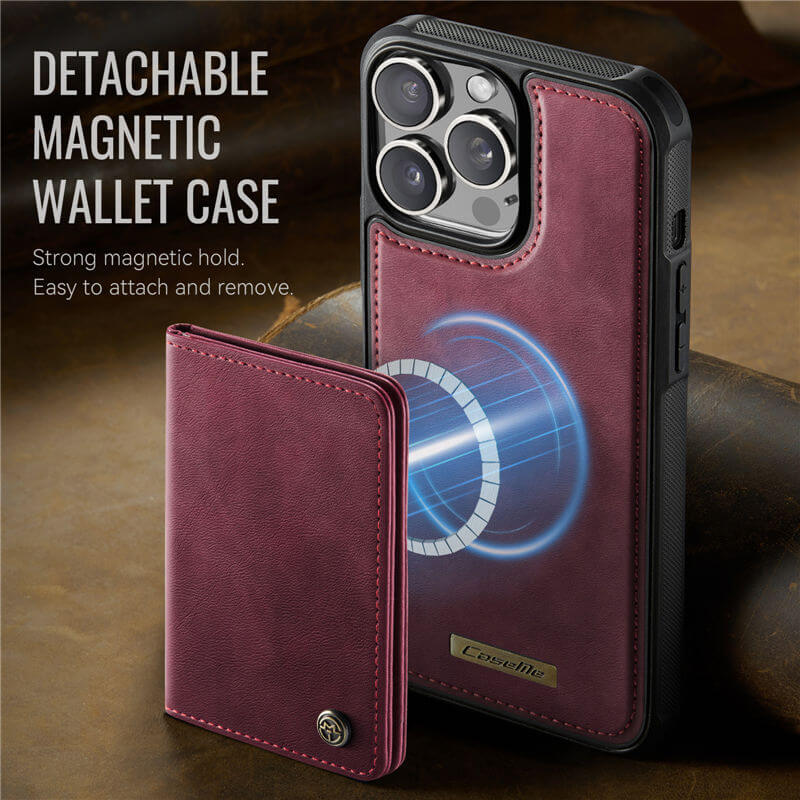 CaseMe iPhone 13 Pro 2-in-1 Detachable Magnetic Wallet Case