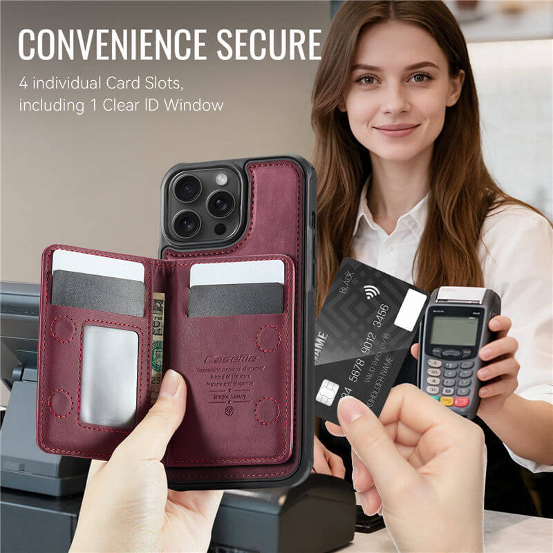 CaseMe iPhone 13 Pro 2-in-1 Detachable Magnetic Wallet Case