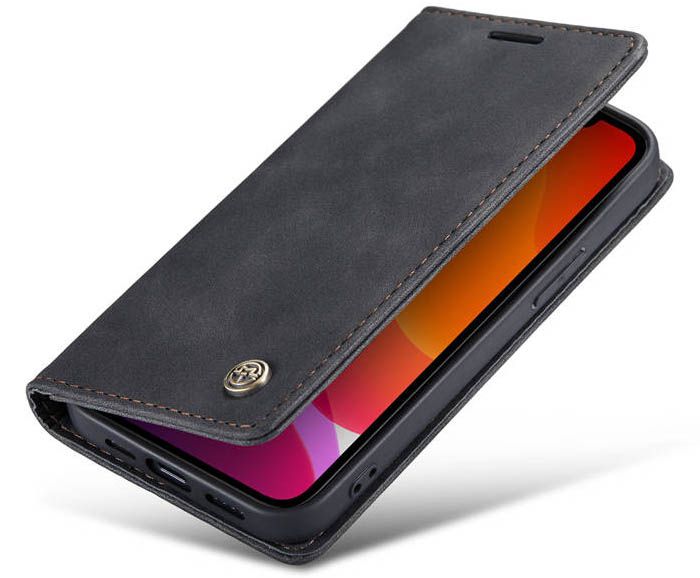 CaseMe iPhone 12 Wallet Kickstand Magnetic Flip Leather Case