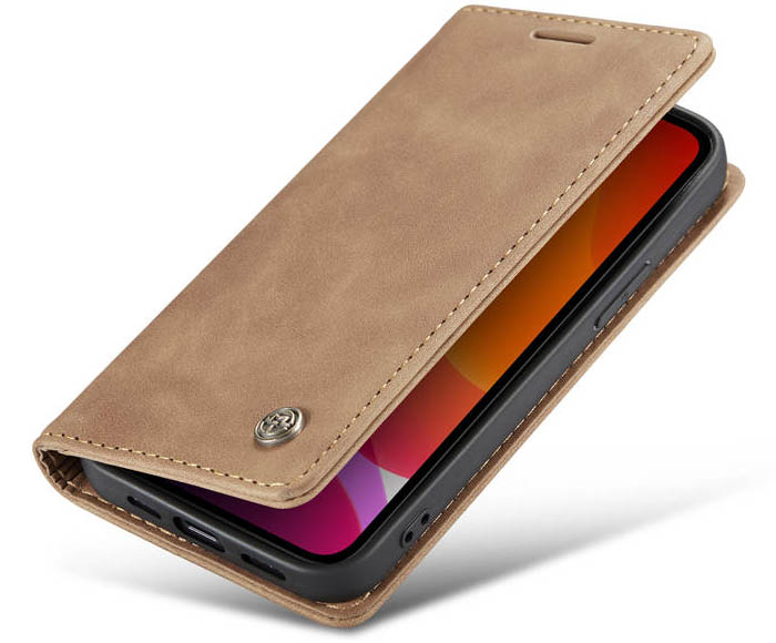 CaseMe iPhone 12 Wallet Kickstand Magnetic Flip Leather Case