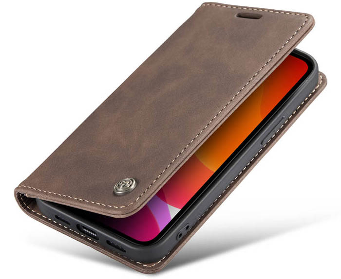 CaseMe iPhone 12 Wallet Kickstand Magnetic Flip Leather Case