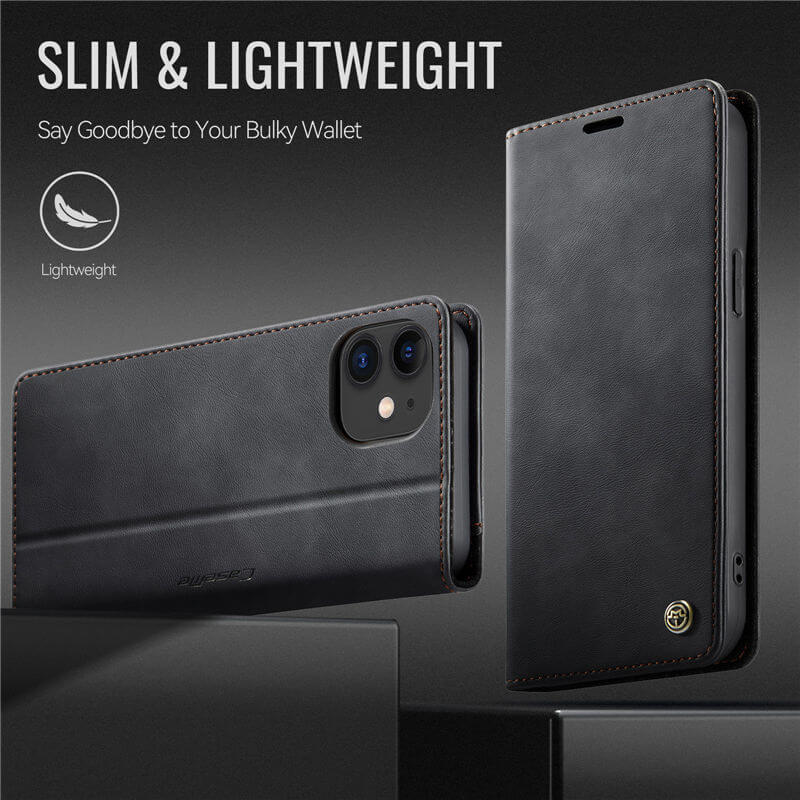 CaseMe iPhone 12 Mini Magnetic Wallet Case with RFID Blocking