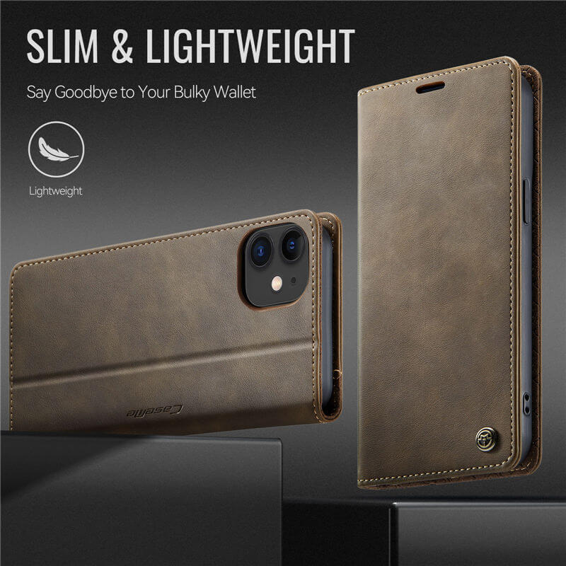 CaseMe iPhone 12 Mini Magnetic Wallet Case with RFID Blocking