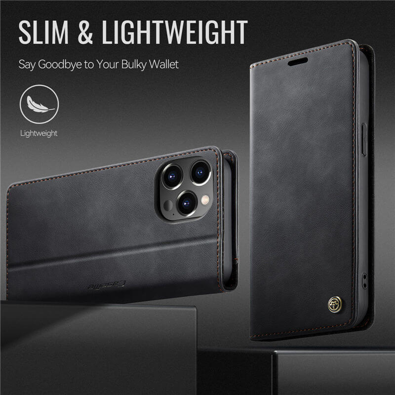 CaseMe iPhone 12 Pro Max Magnetic Wallet Case with RFID Blocking