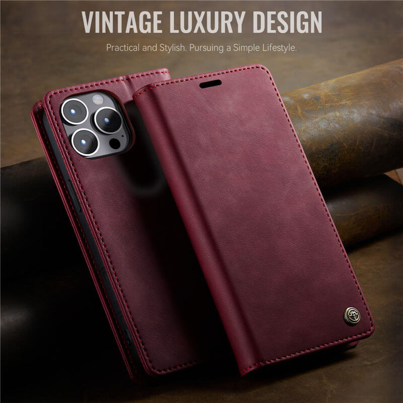 CaseMe iPhone 12/12 Pro Magnetic Wallet Case with RFID Blocking