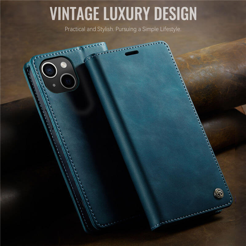 CaseMe iPhone 13 Magnetic Wallet Case with RFID Blocking