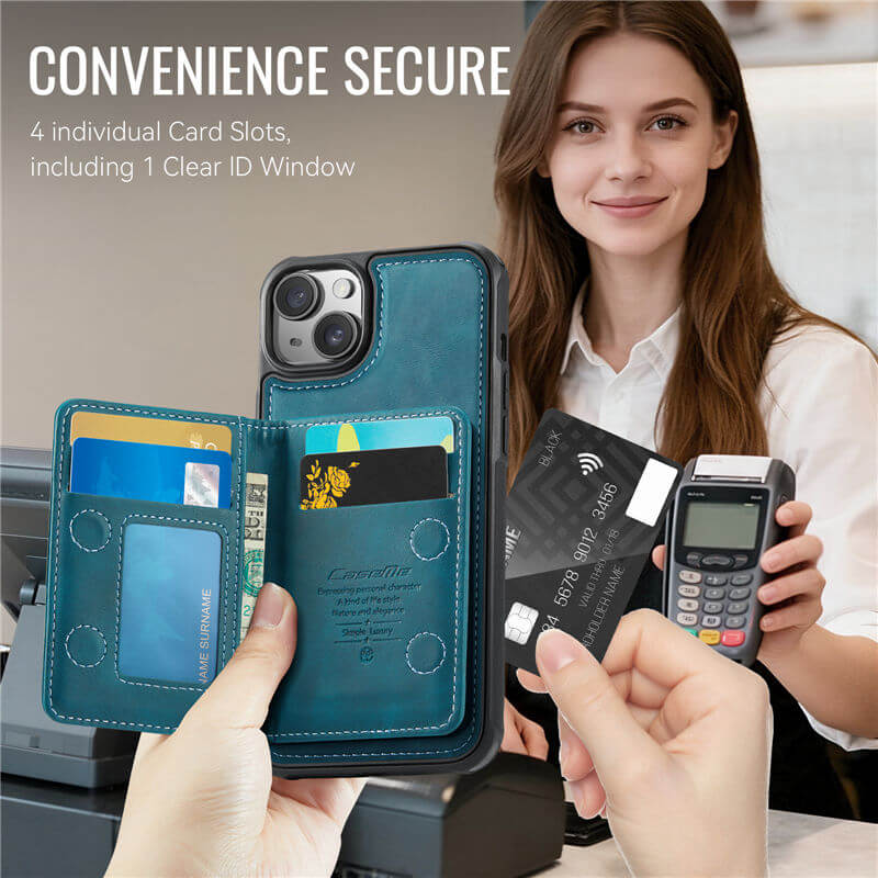 CaseMe iPhone 13 2-in-1 Detachable Magnetic Wallet Case