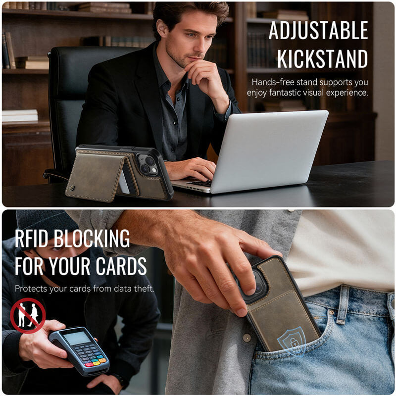 CaseMe iPhone 13 2-in-1 Detachable Magnetic Wallet Case