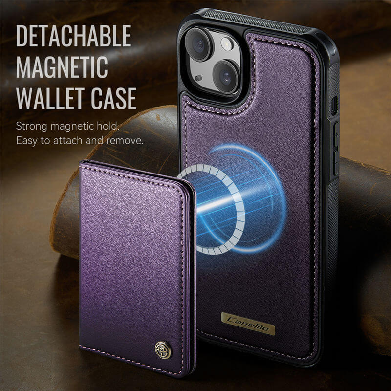 CaseMe iPhone 13 2-in-1 Detachable Magnetic Wallet Case