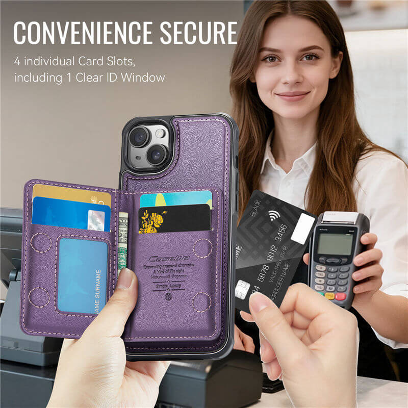 CaseMe iPhone 13 2-in-1 Detachable Magnetic Wallet Case