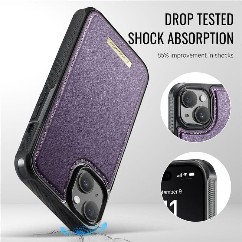 CaseMe iPhone 13 2-in-1 Detachable Magnetic Wallet Case