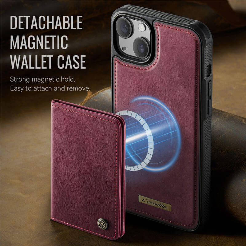 CaseMe iPhone 13 2-in-1 Detachable Magnetic Wallet Case
