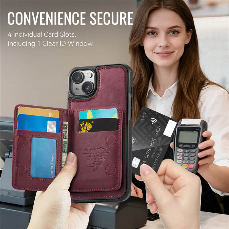 CaseMe iPhone 13 2-in-1 Detachable Magnetic Wallet Case