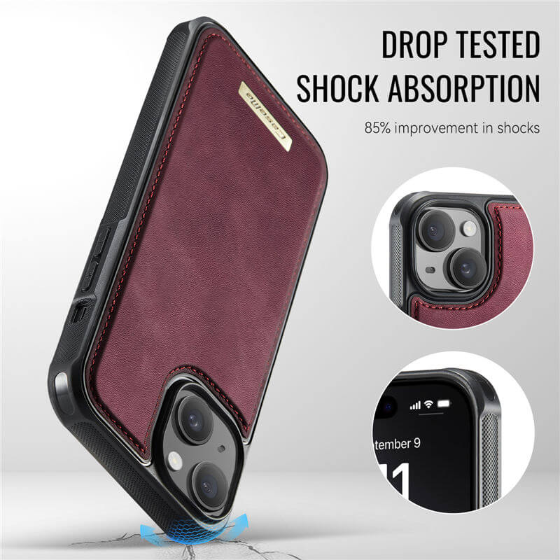 CaseMe iPhone 13 2-in-1 Detachable Magnetic Wallet Case