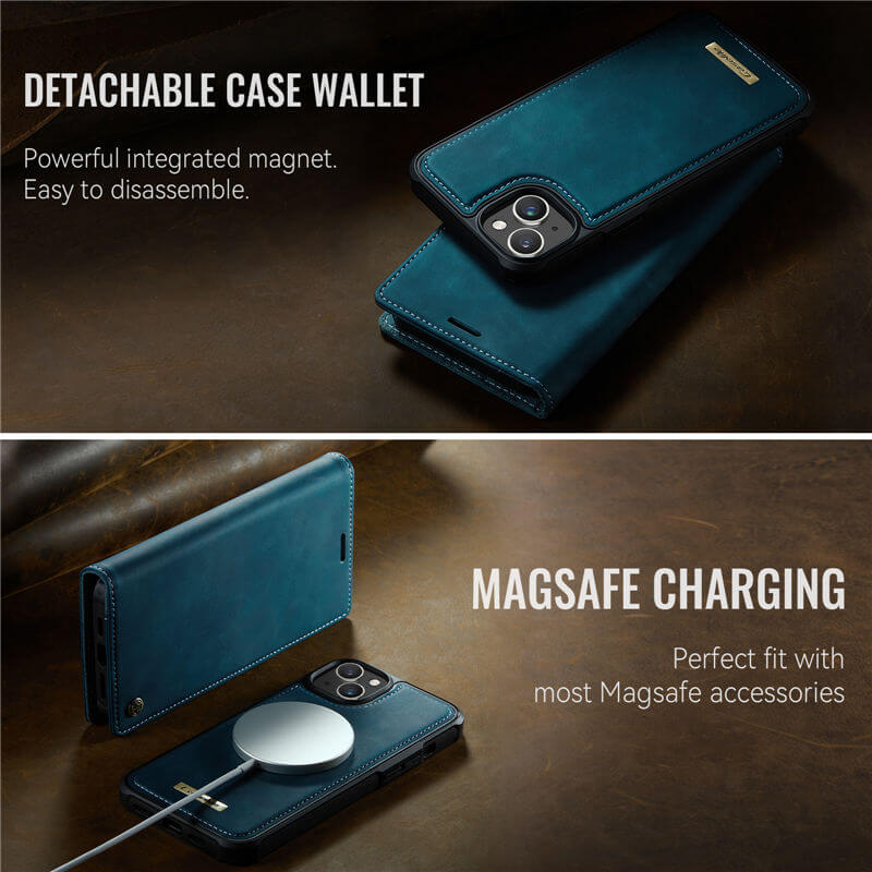 CaseMe iPhone 13 2-in-1 Magnetic Wallet Case