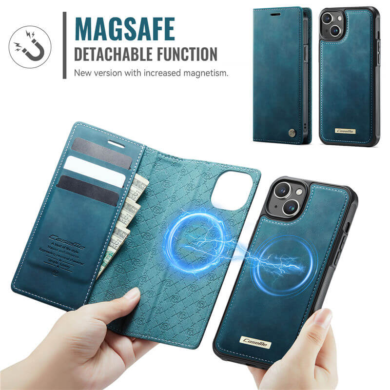 CaseMe iPhone 13 2-in-1 Magnetic Wallet Case