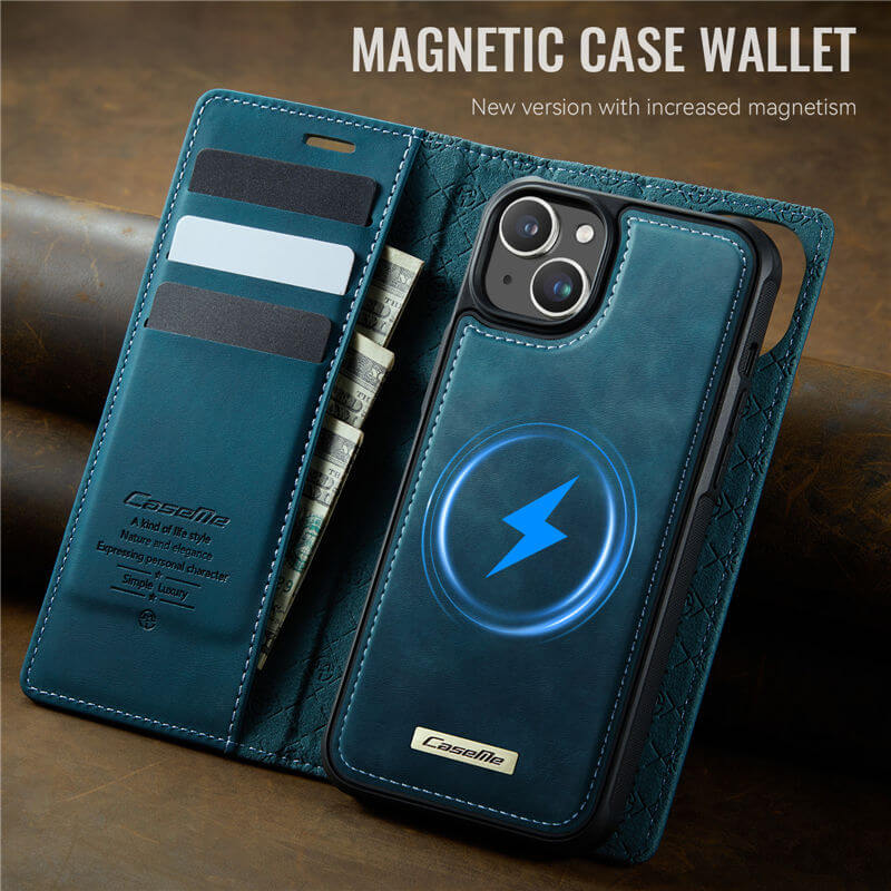 CaseMe iPhone 13 2-in-1 Magnetic Wallet Case