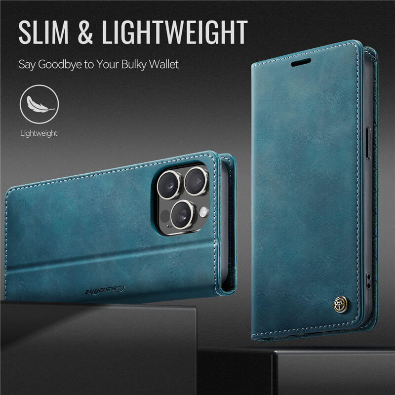 CaseMe iPhone 14 Pro Magnetic Wallet Case with RFID Blocking