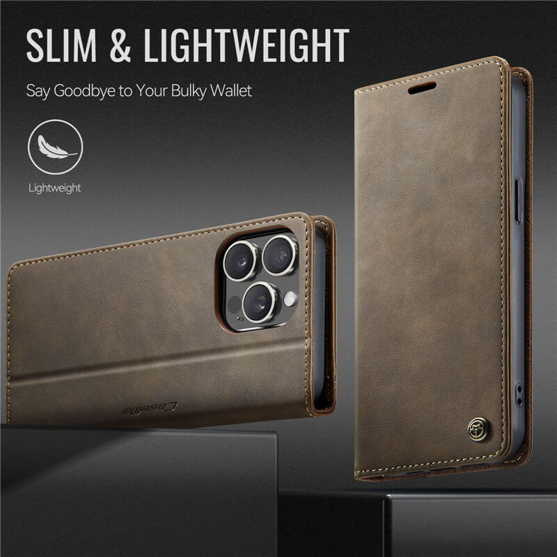 CaseMe iPhone 13 Pro Max Magnetic Wallet Case with RFID Blocking