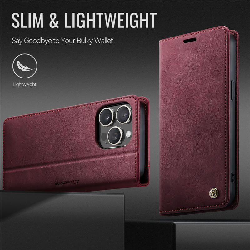 CaseMe iPhone 13 Pro Max Magnetic Wallet Case with RFID Blocking