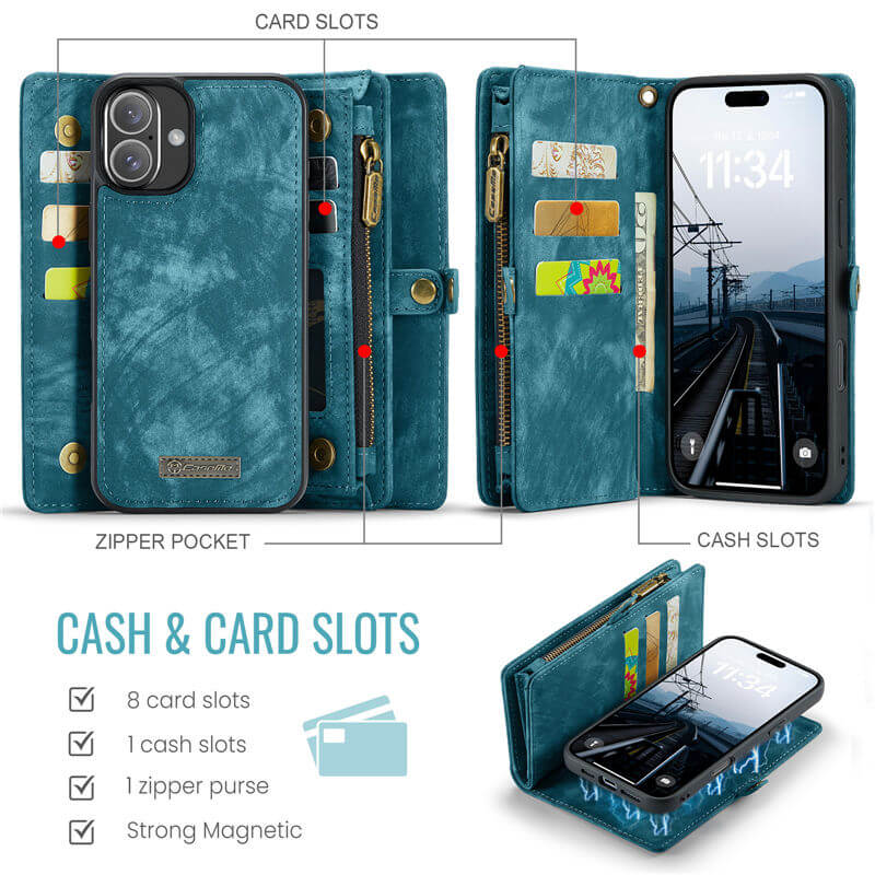 CaseMe iPhone 16 Plus Wallet Case