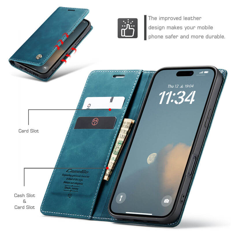 CaseMe iPhone 16 Plus Wallet Case