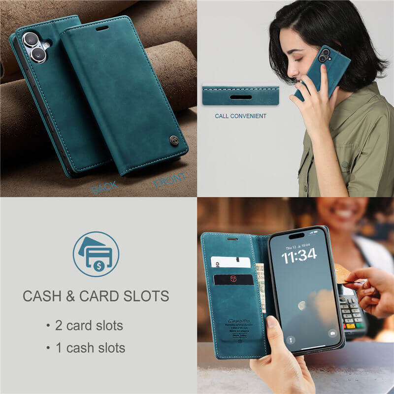 CaseMe iPhone 16 Plus Wallet Case