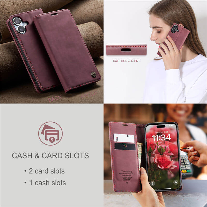 CaseMe iPhone 16 Plus Wallet Case