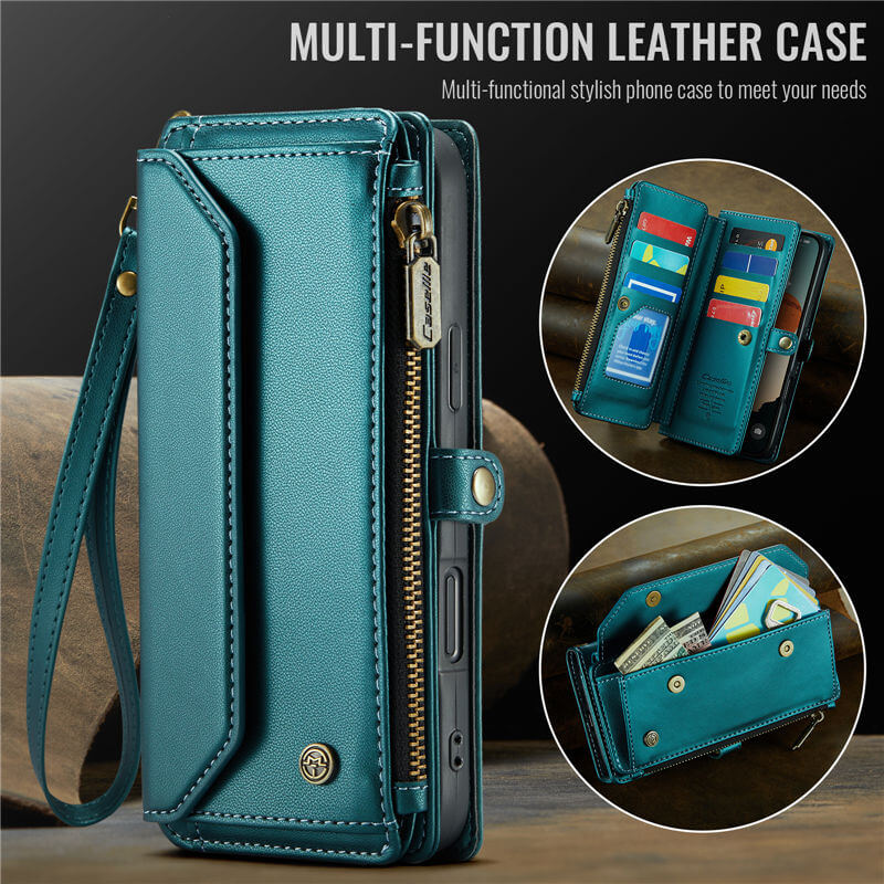 CaseMe iPhone 16 Plus Wallet RFID Blocking Crossbody Phone Case