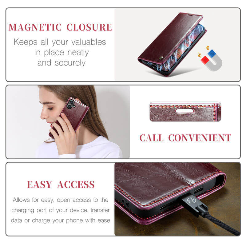 CaseMe iPhone 16 Wallet Magnetic Case