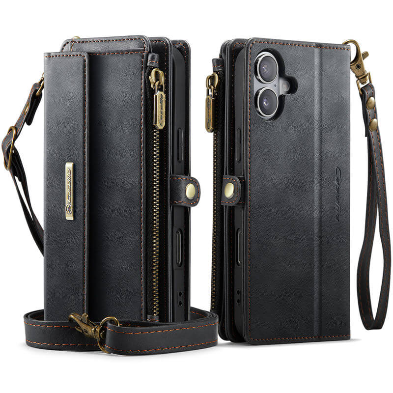 CaseMe iPhone 16 Plus Crossbody Wallet Case