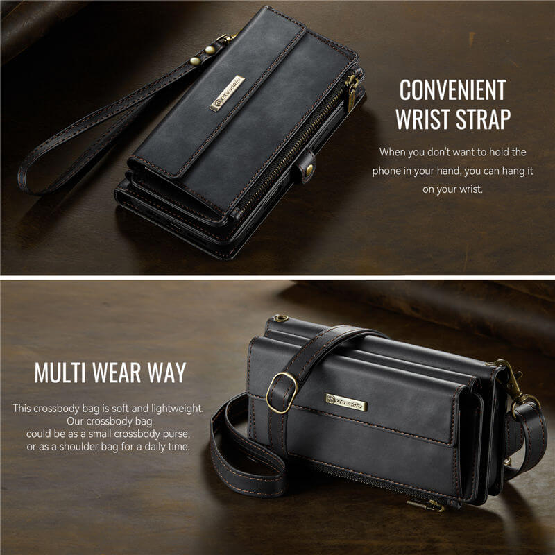 CaseMe iPhone 16 Plus Crossbody Wallet Case