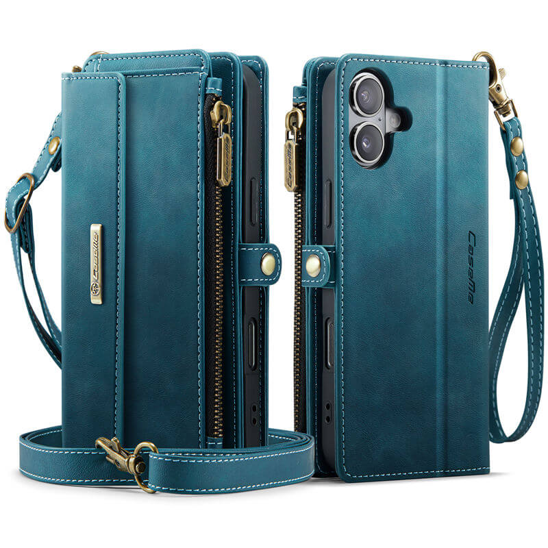 CaseMe iPhone 16 Plus Crossbody Wallet Case